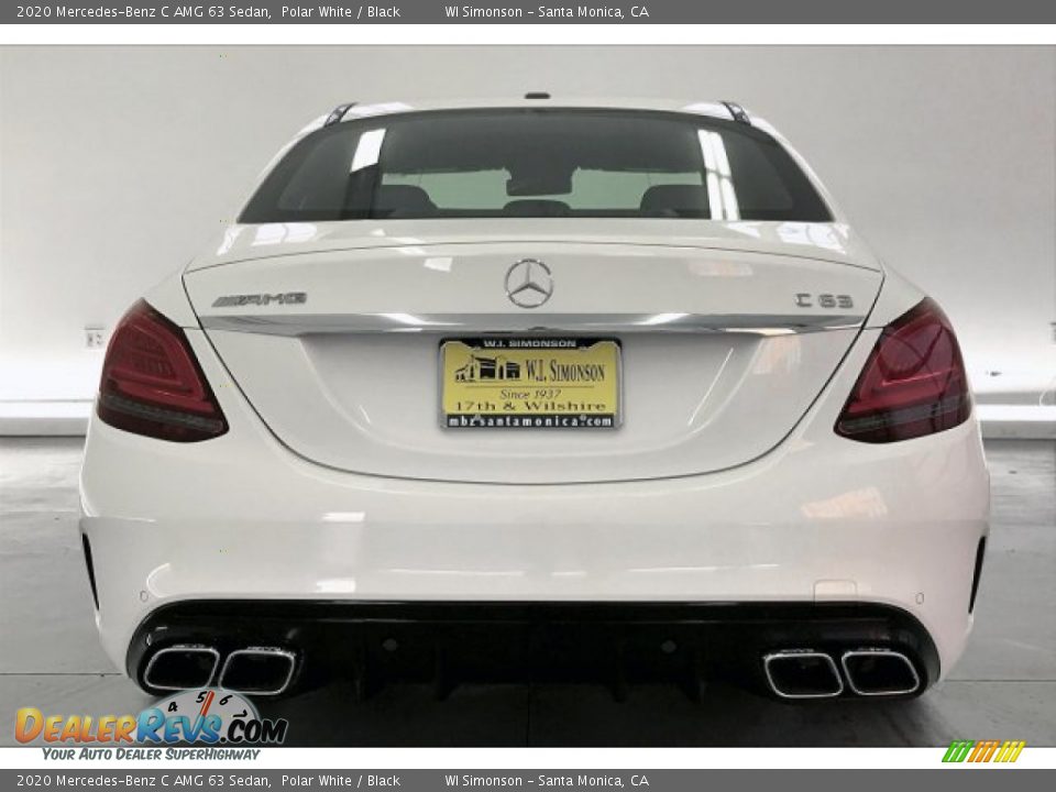2020 Mercedes-Benz C AMG 63 Sedan Polar White / Black Photo #3