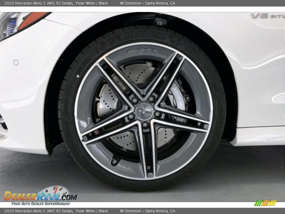 2020 Mercedes-Benz C AMG 63 Sedan Polar White / Black Photo #8