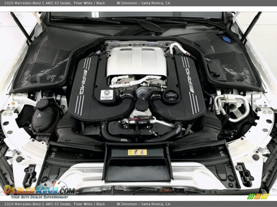 2020 Mercedes-Benz C AMG 63 Sedan Polar White / Black Photo #9