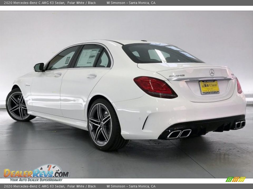 2020 Mercedes-Benz C AMG 63 Sedan Polar White / Black Photo #10