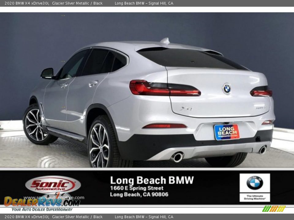 2020 BMW X4 xDrive30i Glacier Silver Metallic / Black Photo #2