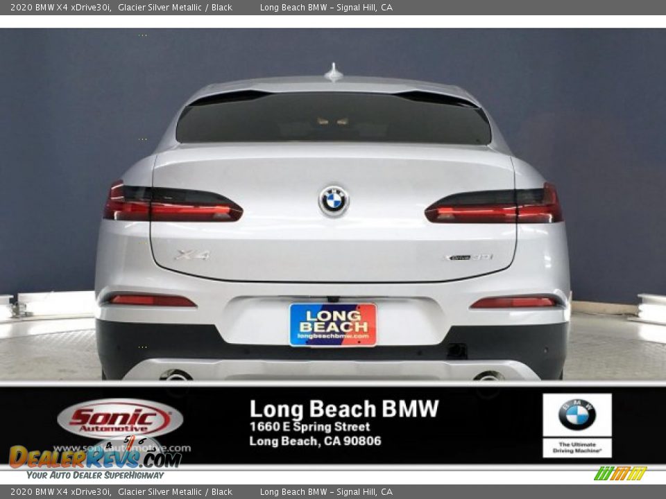 2020 BMW X4 xDrive30i Glacier Silver Metallic / Black Photo #3