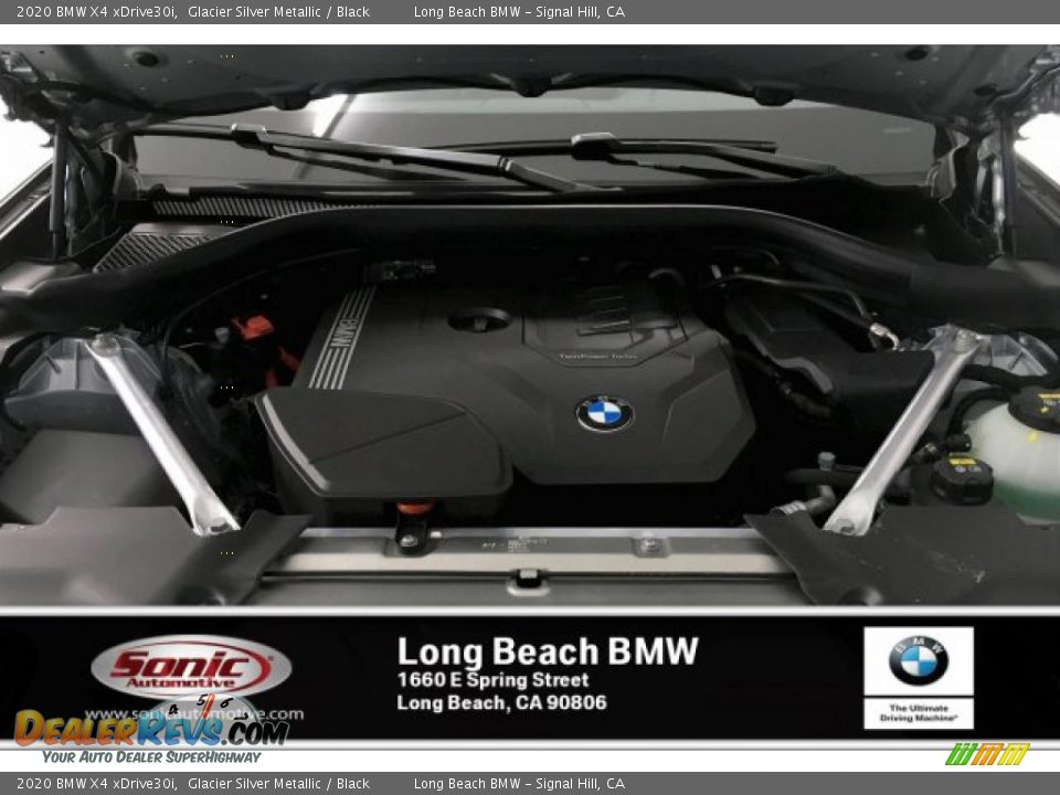 2020 BMW X4 xDrive30i Glacier Silver Metallic / Black Photo #8