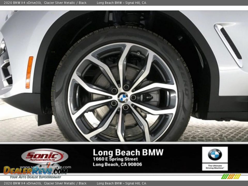 2020 BMW X4 xDrive30i Glacier Silver Metallic / Black Photo #9