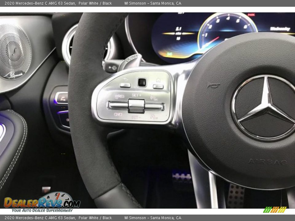 2020 Mercedes-Benz C AMG 63 Sedan Polar White / Black Photo #18