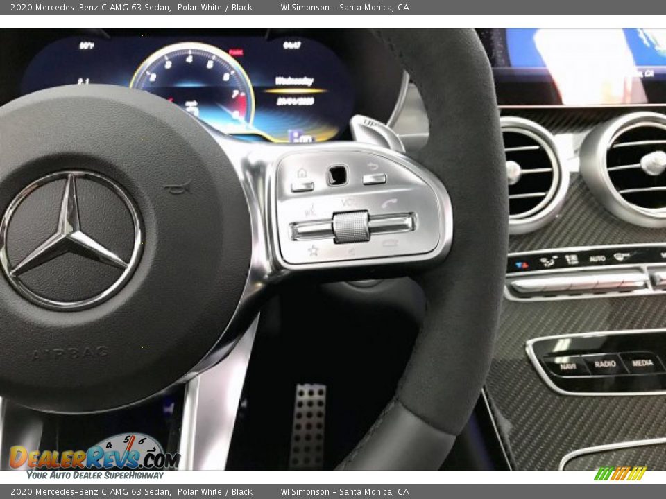 2020 Mercedes-Benz C AMG 63 Sedan Polar White / Black Photo #19