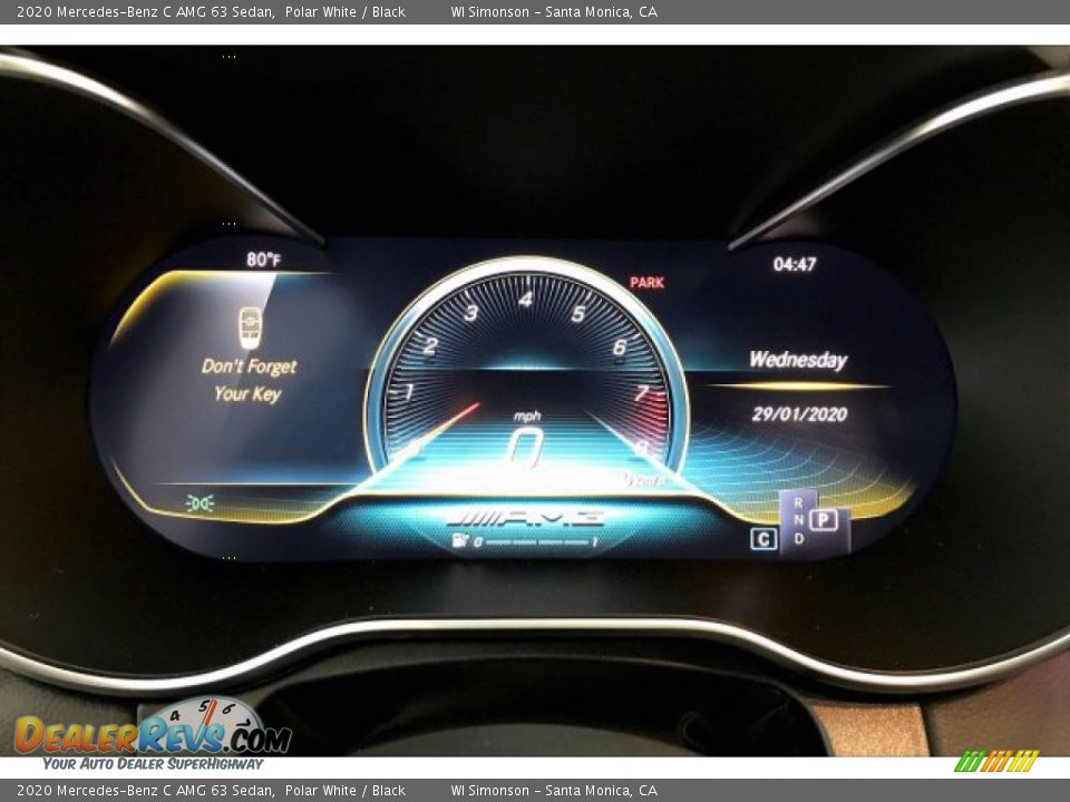 2020 Mercedes-Benz C AMG 63 Sedan Polar White / Black Photo #20