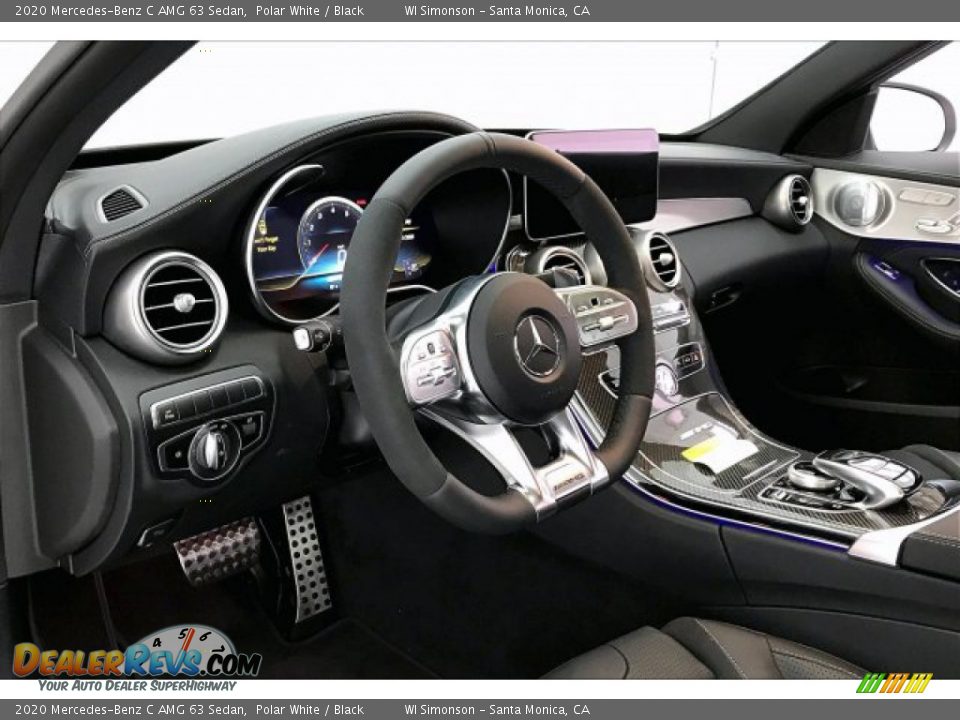 2020 Mercedes-Benz C AMG 63 Sedan Polar White / Black Photo #22