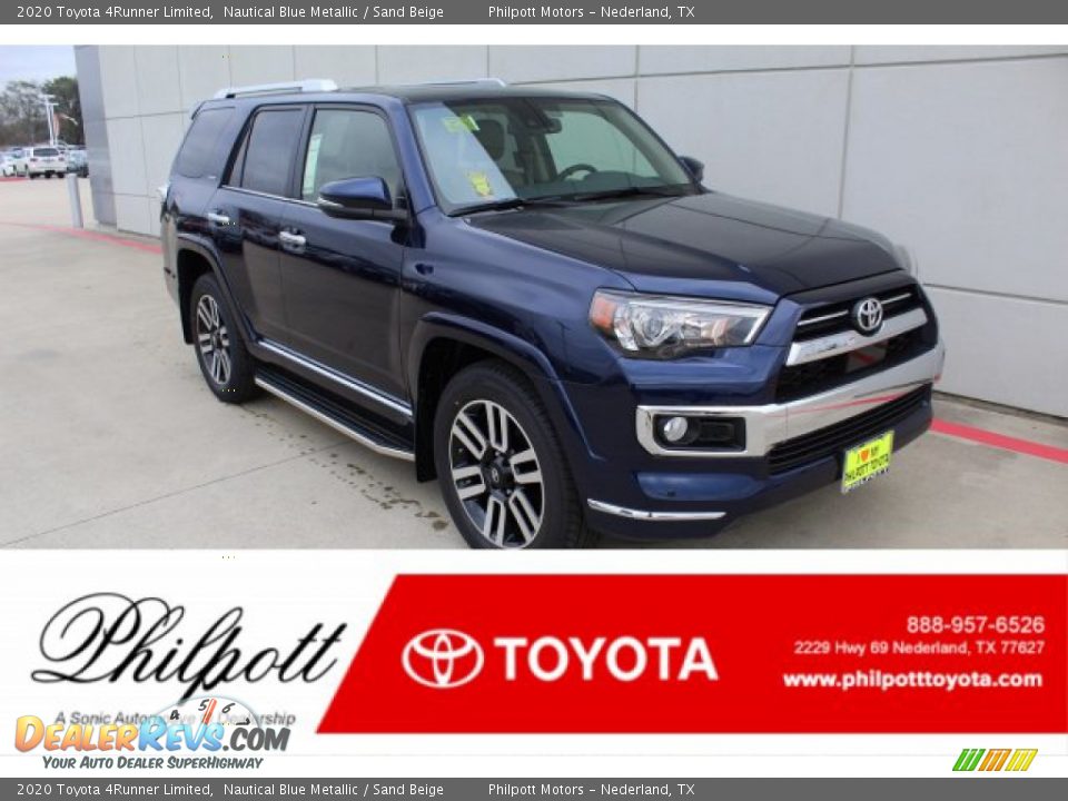 2020 Toyota 4Runner Limited Nautical Blue Metallic / Sand Beige Photo #1