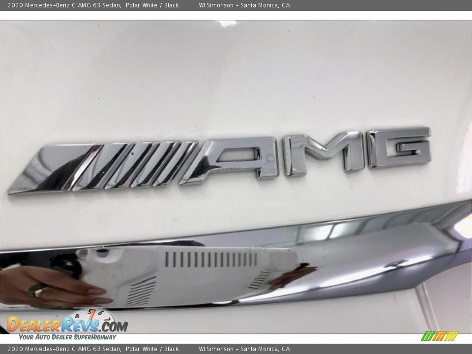 2020 Mercedes-Benz C AMG 63 Sedan Polar White / Black Photo #27