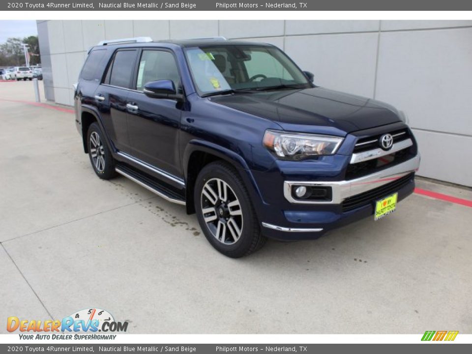 2020 Toyota 4Runner Limited Nautical Blue Metallic / Sand Beige Photo #2