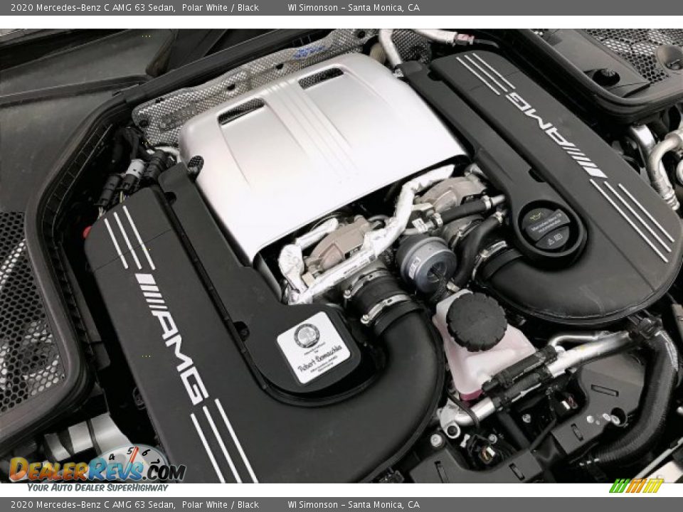 2020 Mercedes-Benz C AMG 63 Sedan Polar White / Black Photo #31