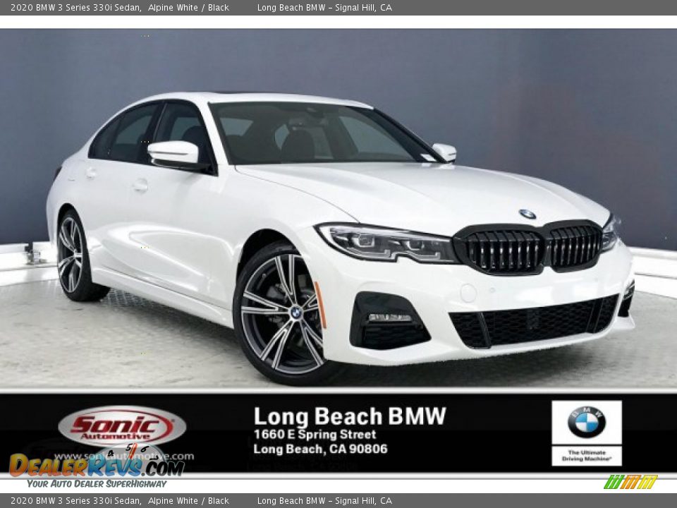 2020 BMW 3 Series 330i Sedan Alpine White / Black Photo #1