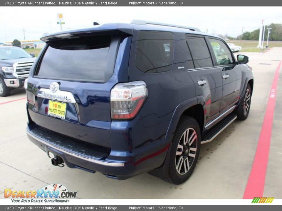 2020 Toyota 4Runner Limited Nautical Blue Metallic / Sand Beige Photo #8