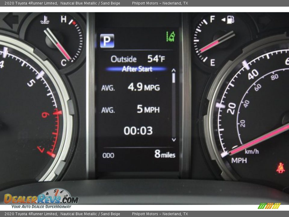 2020 Toyota 4Runner Limited Nautical Blue Metallic / Sand Beige Photo #14