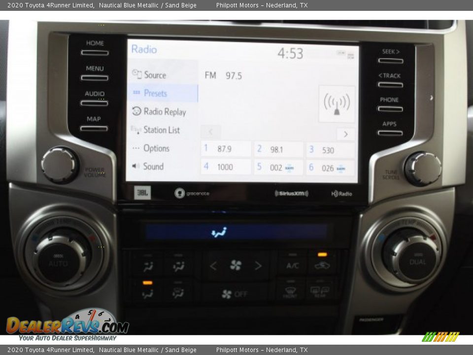 2020 Toyota 4Runner Limited Nautical Blue Metallic / Sand Beige Photo #16