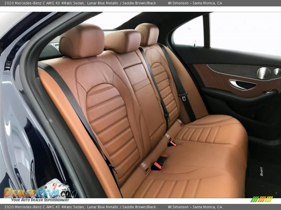 Rear Seat of 2020 Mercedes-Benz C AMG 43 4Matic Sedan Photo #13