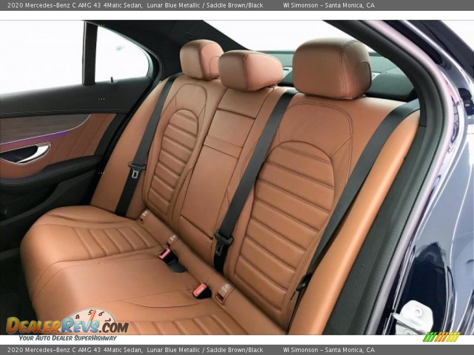 Rear Seat of 2020 Mercedes-Benz C AMG 43 4Matic Sedan Photo #15