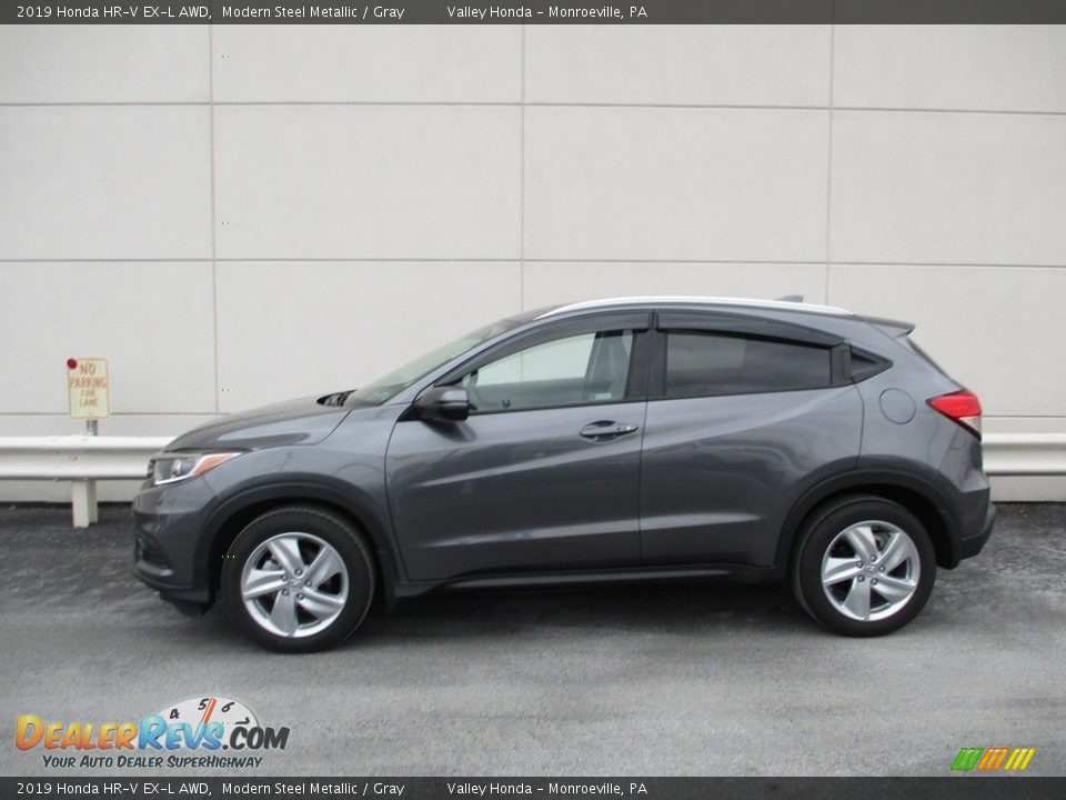 2019 Honda HR-V EX-L AWD Modern Steel Metallic / Gray Photo #2