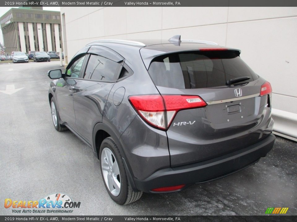 2019 Honda HR-V EX-L AWD Modern Steel Metallic / Gray Photo #3