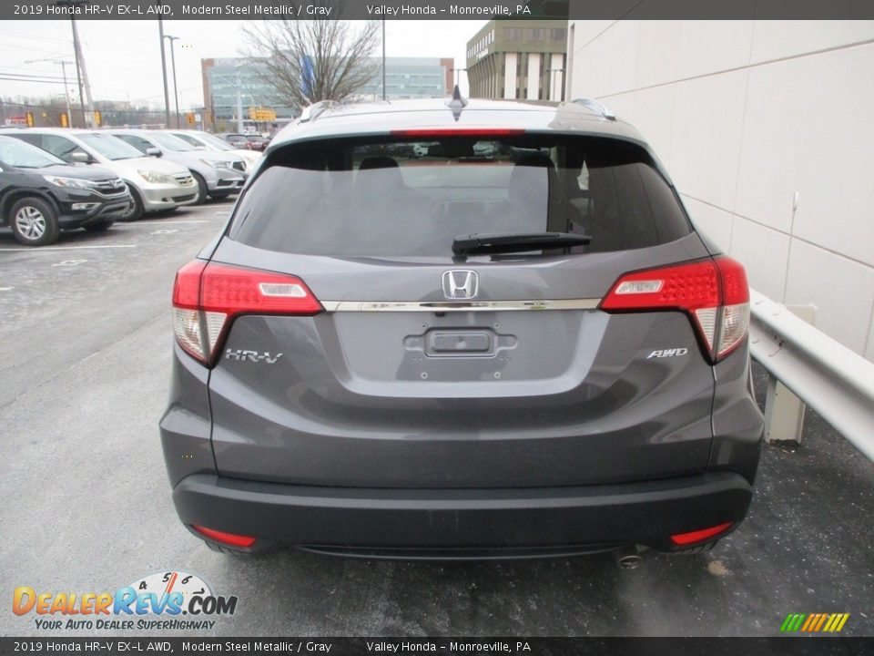 2019 Honda HR-V EX-L AWD Modern Steel Metallic / Gray Photo #4