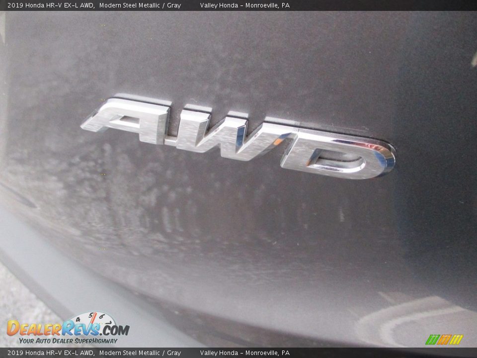 2019 Honda HR-V EX-L AWD Modern Steel Metallic / Gray Photo #6