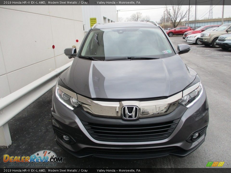2019 Honda HR-V EX-L AWD Modern Steel Metallic / Gray Photo #9
