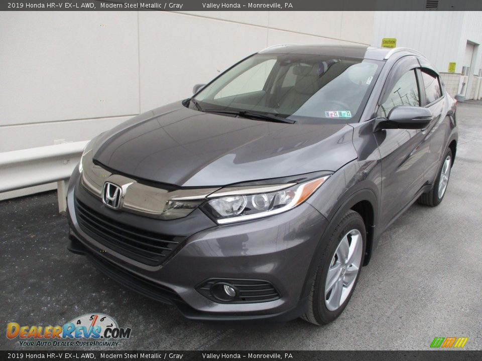 2019 Honda HR-V EX-L AWD Modern Steel Metallic / Gray Photo #10