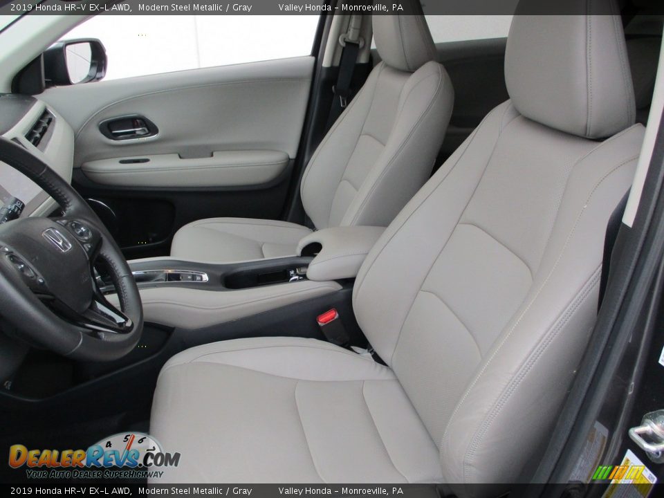 2019 Honda HR-V EX-L AWD Modern Steel Metallic / Gray Photo #12