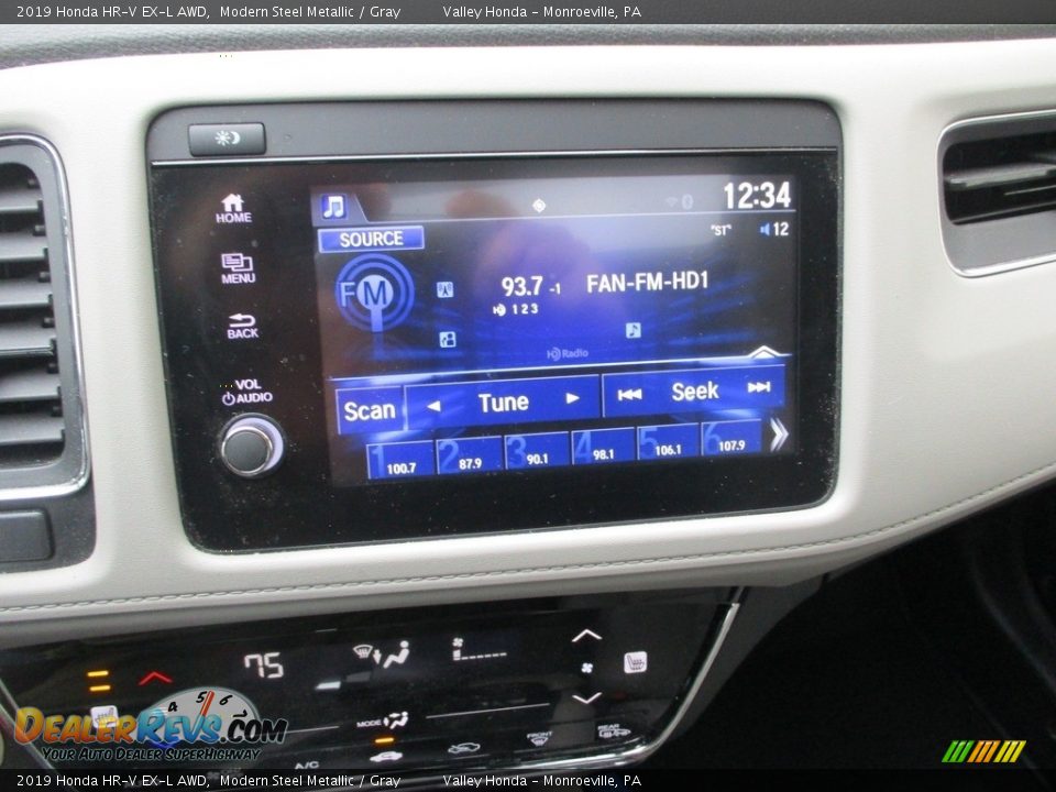 2019 Honda HR-V EX-L AWD Modern Steel Metallic / Gray Photo #16