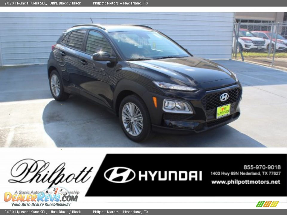 2020 Hyundai Kona SEL Ultra Black / Black Photo #1