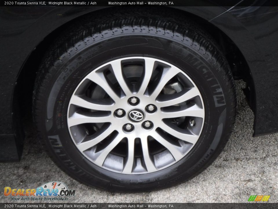2020 Toyota Sienna XLE Midnight Black Metallic / Ash Photo #3