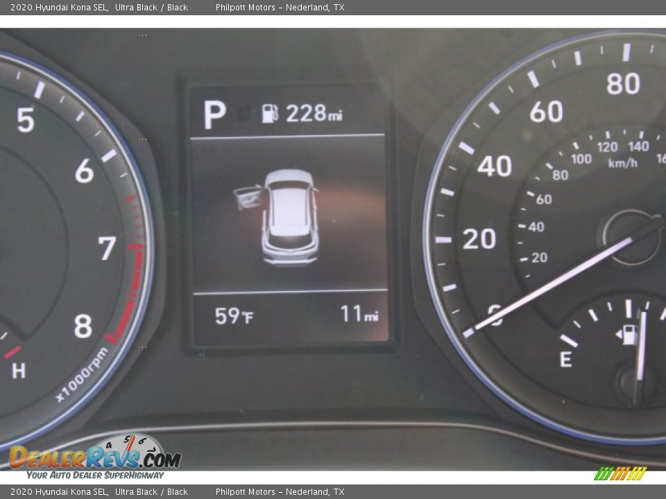 2020 Hyundai Kona SEL Ultra Black / Black Photo #14