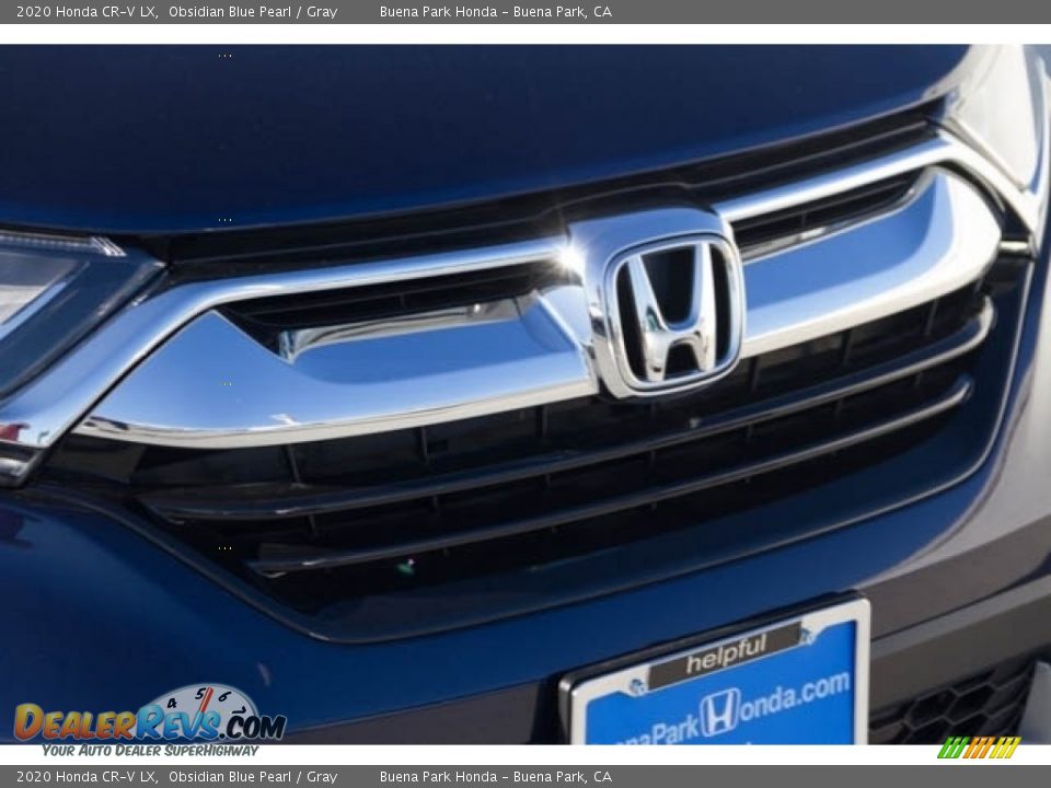 2020 Honda CR-V LX Obsidian Blue Pearl / Gray Photo #4