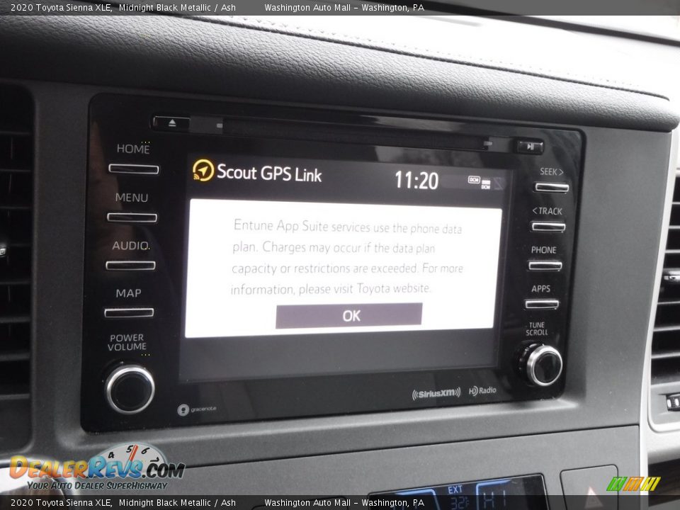 2020 Toyota Sienna XLE Midnight Black Metallic / Ash Photo #19