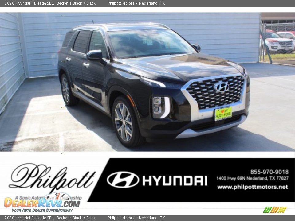 2020 Hyundai Palisade SEL Becketts Black / Black Photo #1