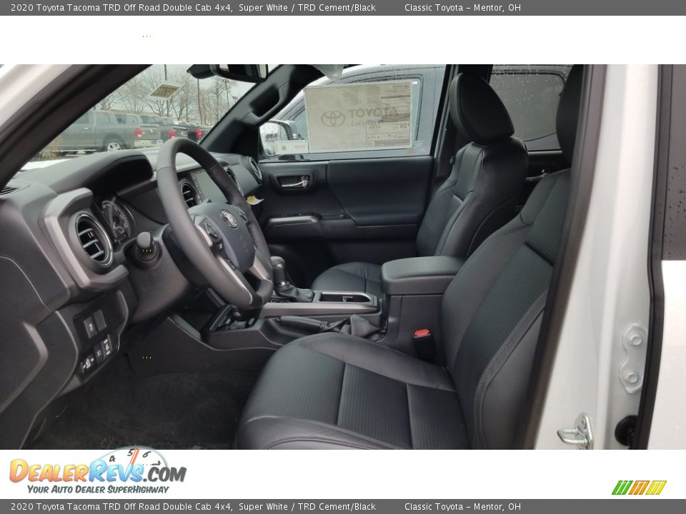 2020 Toyota Tacoma TRD Off Road Double Cab 4x4 Super White / TRD Cement/Black Photo #2