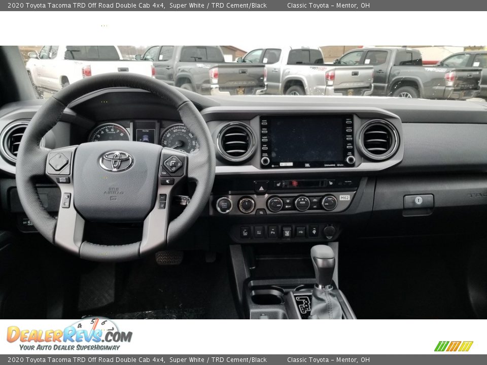 2020 Toyota Tacoma TRD Off Road Double Cab 4x4 Super White / TRD Cement/Black Photo #3