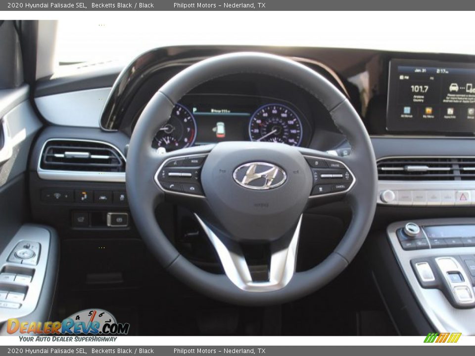 2020 Hyundai Palisade SEL Becketts Black / Black Photo #22