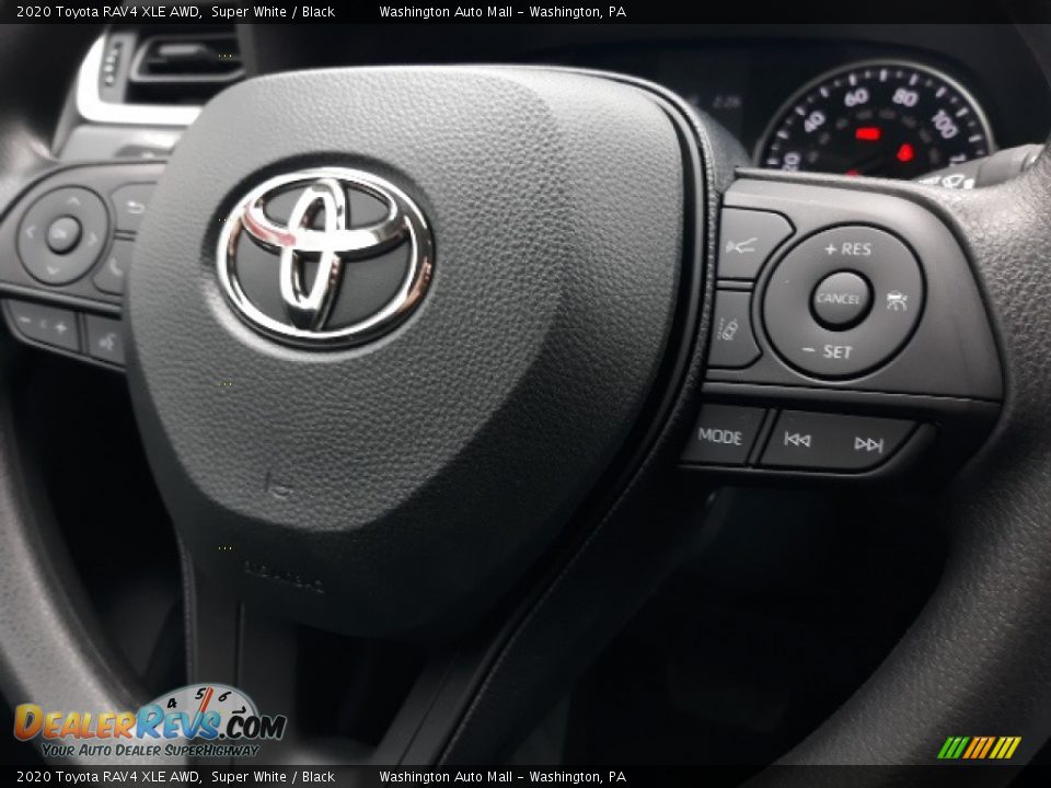 2020 Toyota RAV4 XLE AWD Super White / Black Photo #6