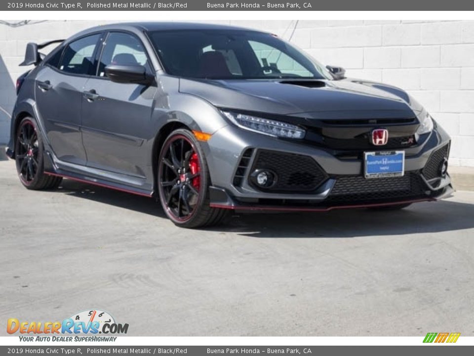 2019 Honda Civic Type R Polished Metal Metallic / Black/Red Photo #1