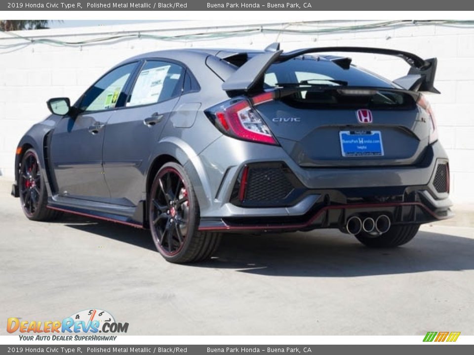 2019 Honda Civic Type R Polished Metal Metallic / Black/Red Photo #2