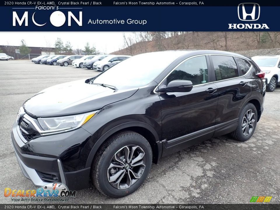 2020 Honda CR-V EX-L AWD Crystal Black Pearl / Black Photo #1
