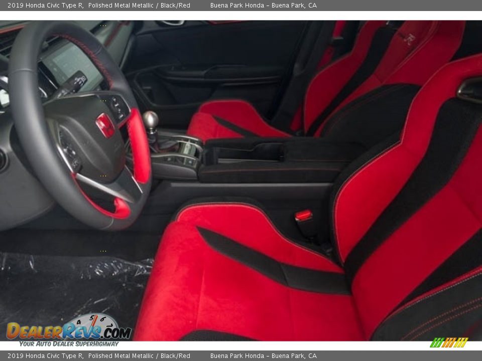2019 Honda Civic Type R Polished Metal Metallic / Black/Red Photo #6