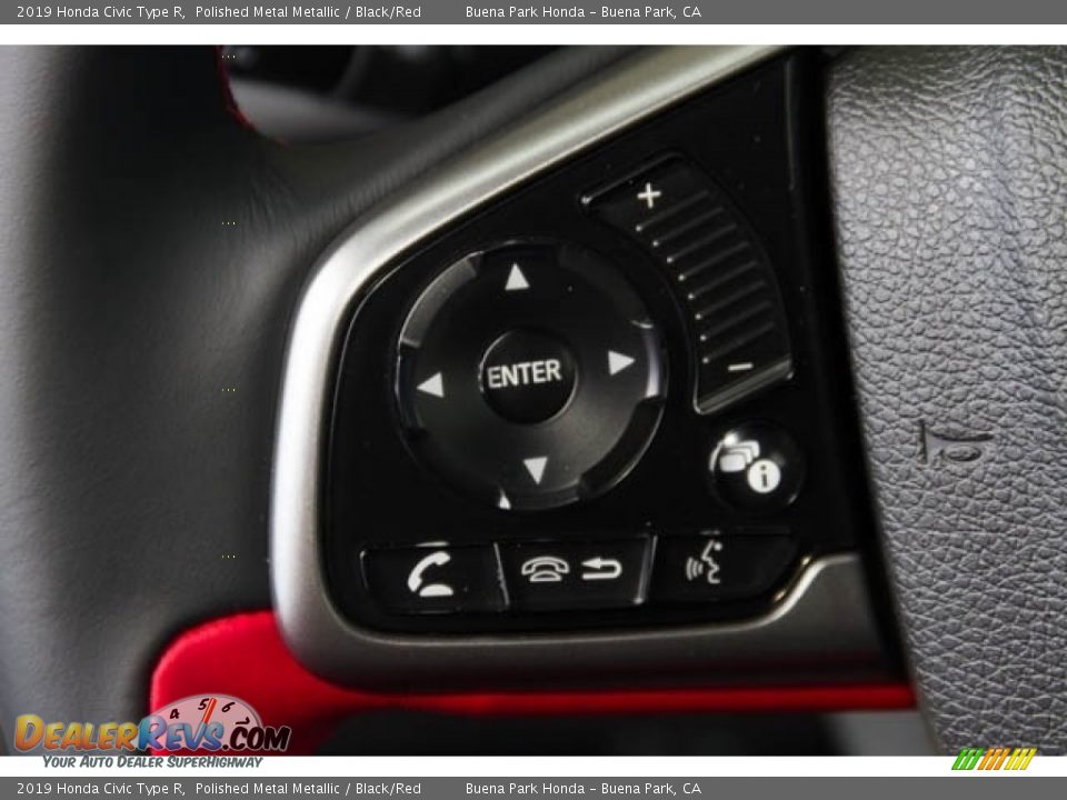 2019 Honda Civic Type R Polished Metal Metallic / Black/Red Photo #11