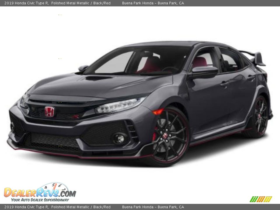 2019 Honda Civic Type R Polished Metal Metallic / Black/Red Photo #29