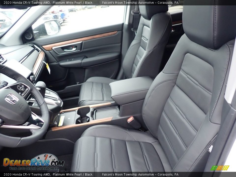 Black Interior - 2020 Honda CR-V Touring AWD Photo #8