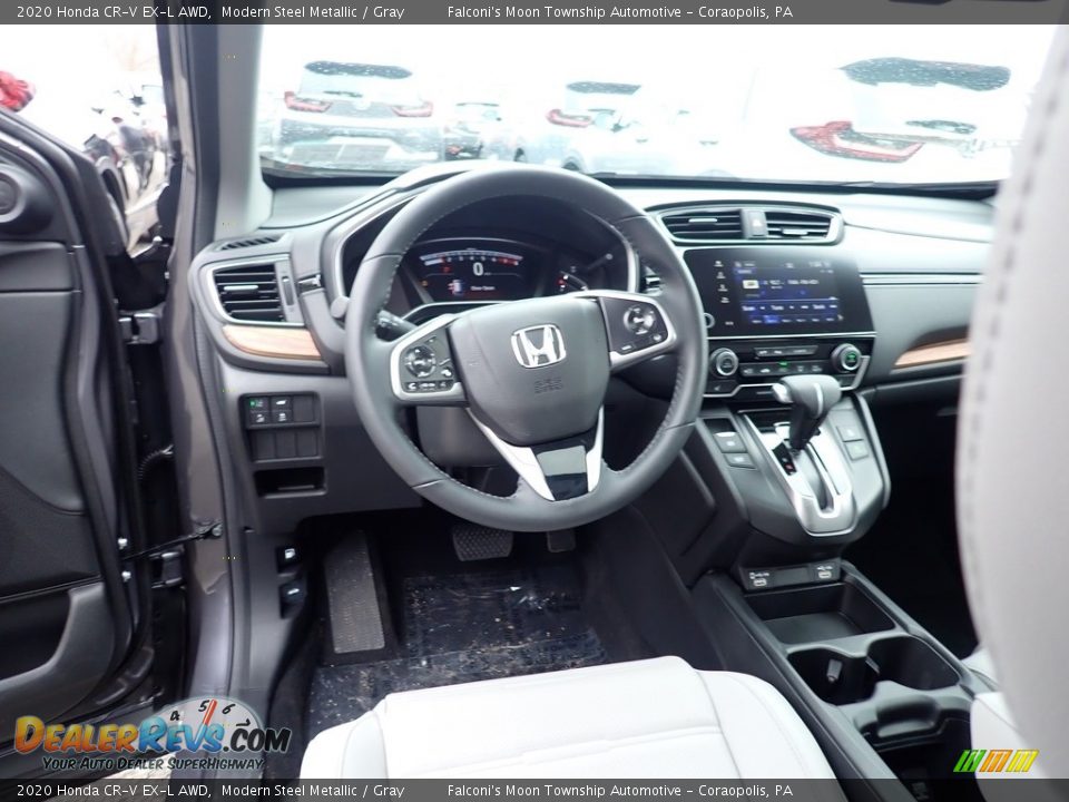 2020 Honda CR-V EX-L AWD Modern Steel Metallic / Gray Photo #10