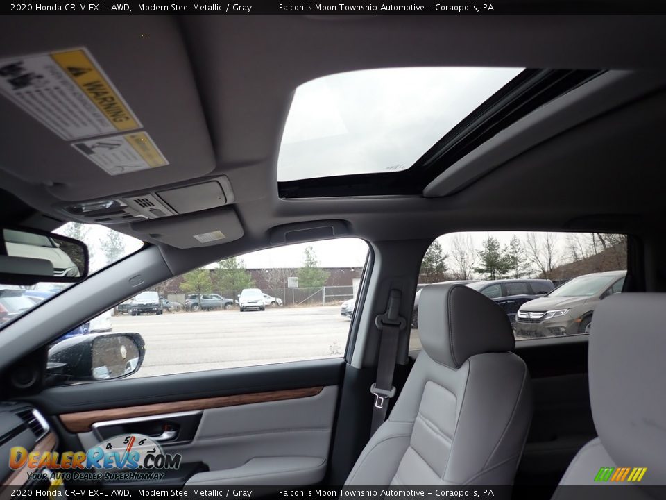 2020 Honda CR-V EX-L AWD Modern Steel Metallic / Gray Photo #13