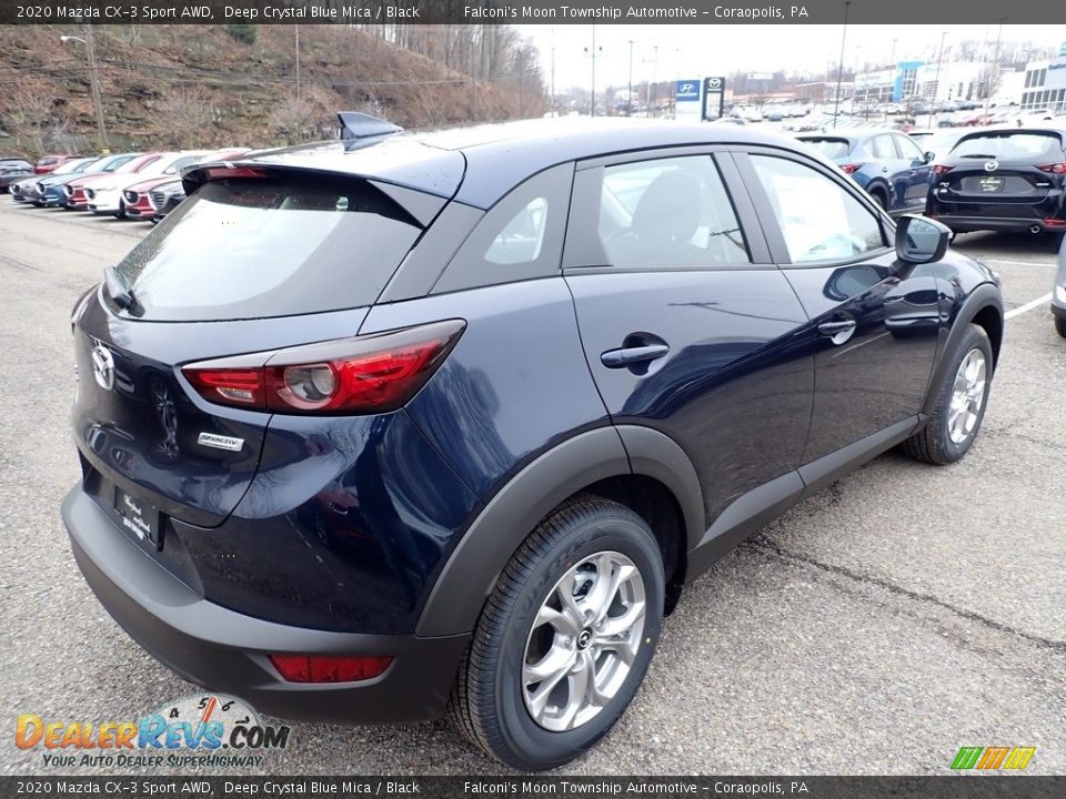 2020 Mazda CX-3 Sport AWD Deep Crystal Blue Mica / Black Photo #2